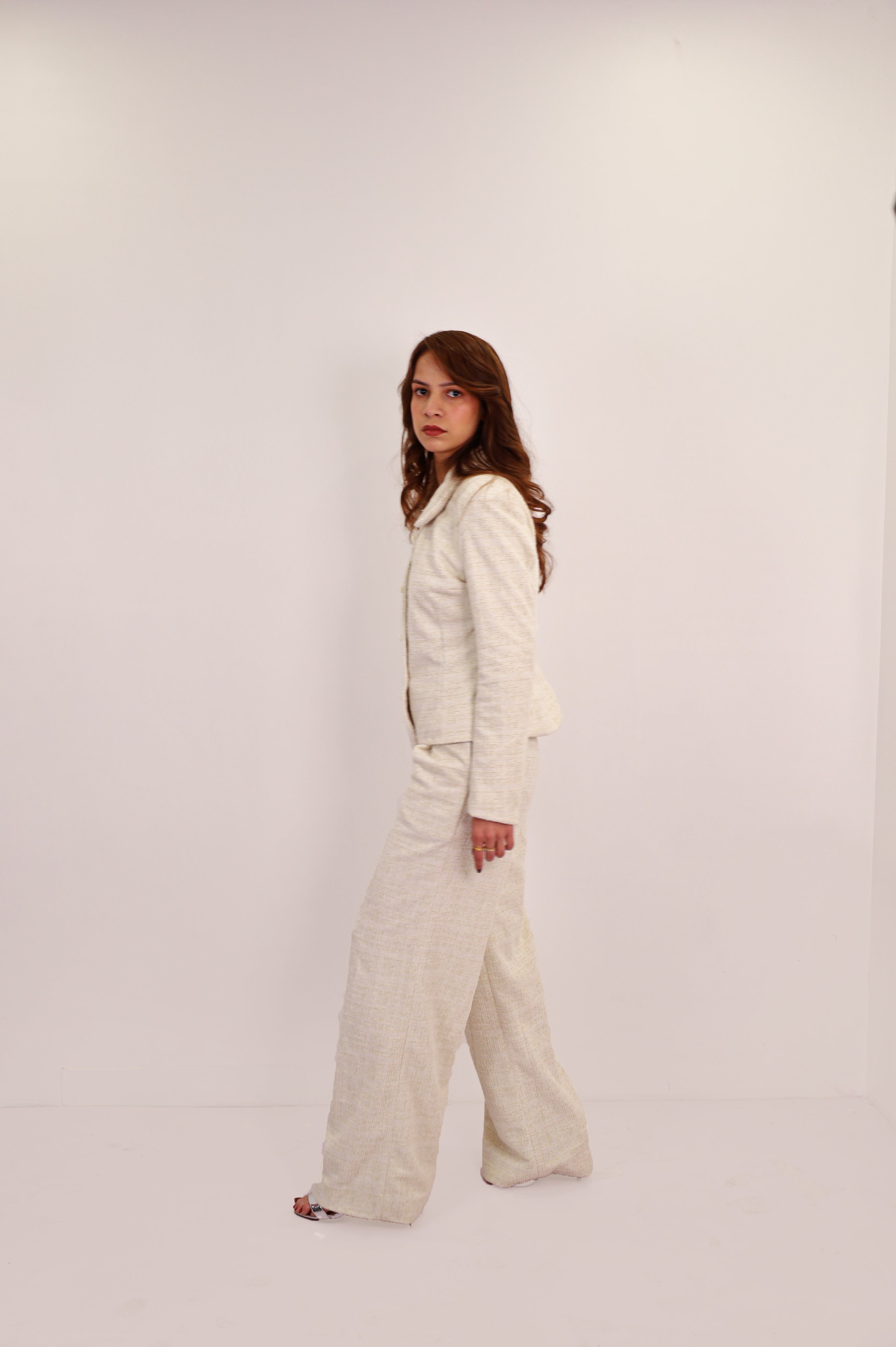 IVORY TWEED CO-ORD SET